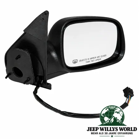 Crown Außenspiegel rechts elektrisch verstellbar & beheizbar mit Memory für Jeep Grand Cherokee WJ WG (99-04) Spiegelseite.