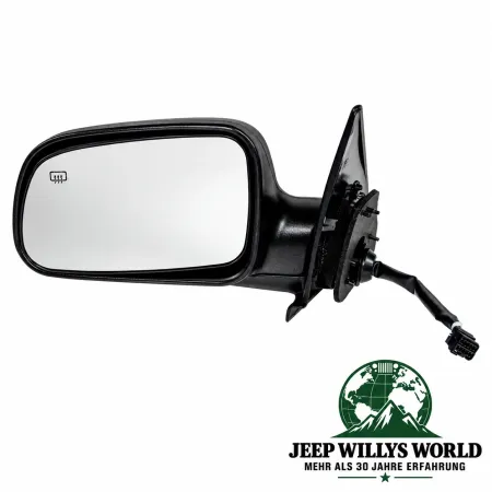 Crown Außenspiegel elektrisch verstellbar + beheizbar links ohne Memory Jeep Grand Cherokee WJ WG (99-04), Spiegelseite.