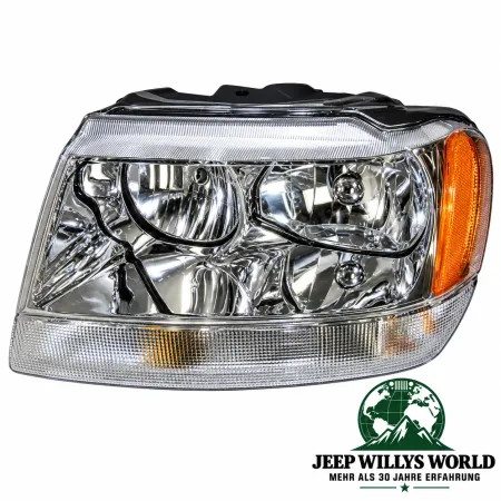 Crown Scheinwerfer Hauptscheinwerfer links ohne LWR, US / Kanada Modell, Limited, Jeep Grand Cherokee (99-04)