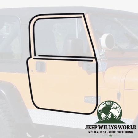 Türdichtung Set 5-teilig rechts Jeep CJ + Wrangler 76-95