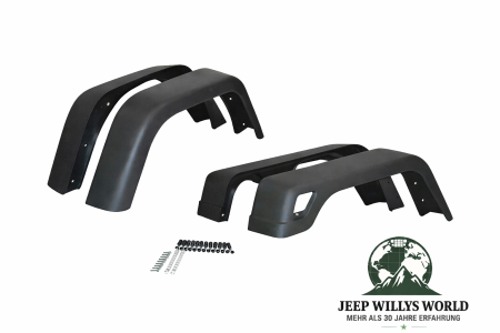 Kotflügelverbreiterung Serienverbreiterung 4-teilig Jeep Wrangler 96-06