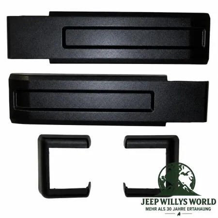 Crown Hecktür Scharnier Blenden Set 4-teilig Jeep Wrangler JK (07-18)