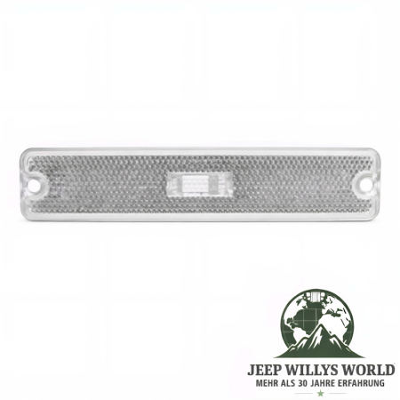 Turn Signal Side Marker Light Lens White Jeep Wrangler 87-95