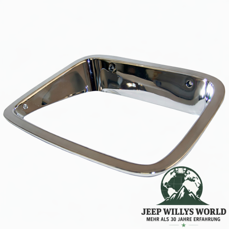 Headlight Trim Bezel US Plastic Chrome Right Jeep Wrangler 87-95