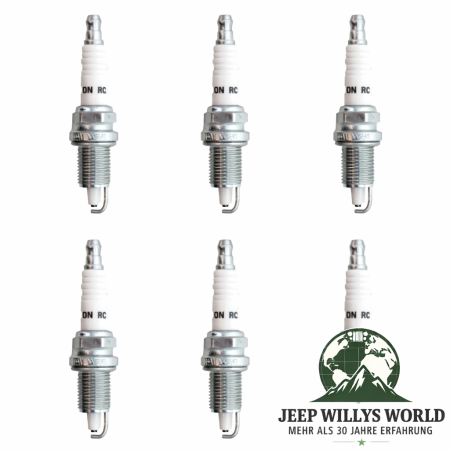 Zündkerzen Set 4,0 L Jeep Wrangler + Cherokee + Grand Cherokee 91-06