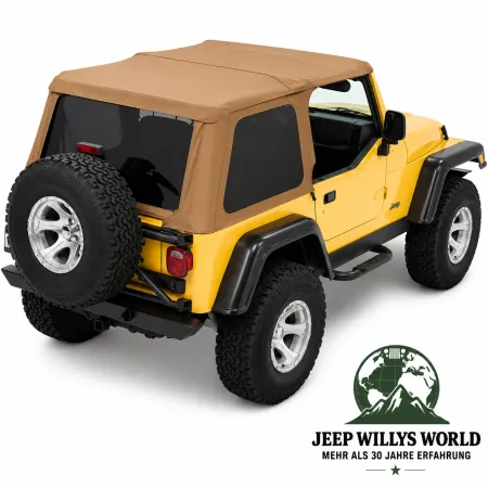 Bestop Trektop NX Folding Top Spice Denim  with tinted windows Jeep Wrangler TJ (1996-2006)