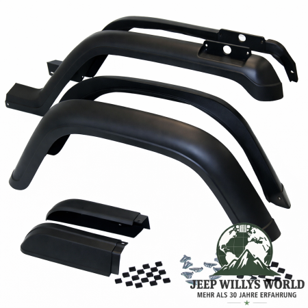 Kotflügelverbreiterung Serienverbreiterung 6-teilig Jeep Wrangler 87-95