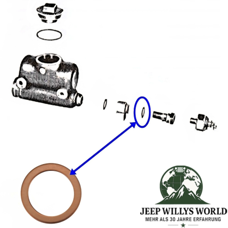 Master Cylinder Outer Seal Jeep Willys MB M38 M38A1 CJ Ford GPW 41-66