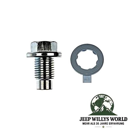 Dorman Engine Oil Pan Drain Plug M14 x 1,5mm Jeep Wrangler, Gladiator, Cherokee, Grand Cherokee, Compass, Patriot, Renegade (07-26)