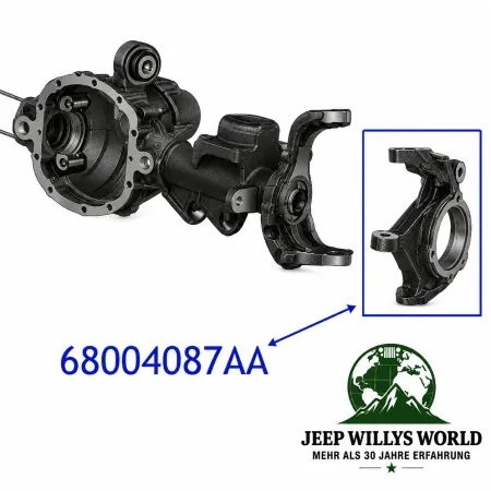 Crown Achsschenkel vorne rechts Vorderachse Dana 30 + 44 Jeep Wrangler JK (07-18)