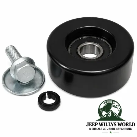 Crown Idler Pulley with Serpentine Belt Jeep Wrangler JK / Cherokee KK / Dodge Nitro KA 2,8L CRD (07-18)