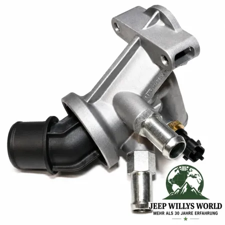 Thermostatgehäuse inklusive Thermostat für 2,8L CRD Motor. Jeep Wrangler JK / Cherokee KK (07-18)