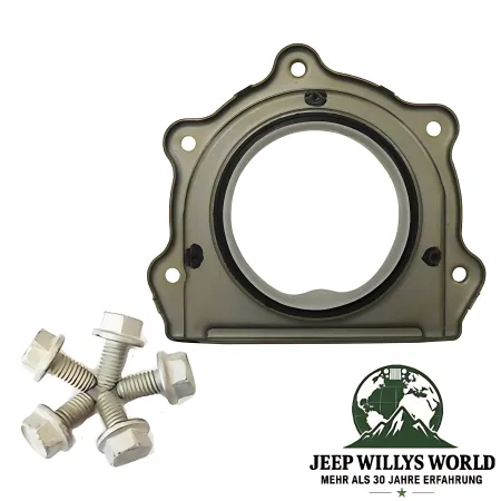 Crankshaft Oil Seal Rear with Retainer and Screws Jeep Wrangler JK 3.8L (07-11)