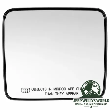 Mirror Glass Right for electric + heated mirrors Jeep Wrangler JK (11-18)