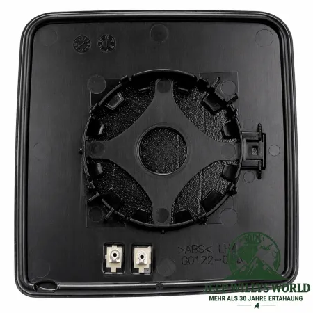 Mirror Glass Left for electric + heated mirrors Jeep Wrangler JK (11-18)