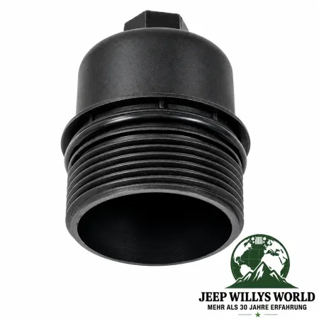 Ölfiltergehäuse Verschluss inkl. Dichtring. Jeep Wrangler JK, JL / Gladiator JT / Cherokee KL / Grand Cherokee WK, WK2 3,0L / 3,2L / 3,6L Motor (14-24)