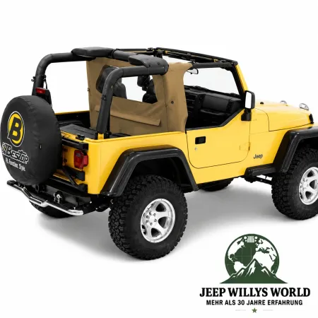 Bestop Wrap Around Windjammer Spice Denim Premium Vinyl leather imitation structured Jeep Wrangler TJ (1996-2002)