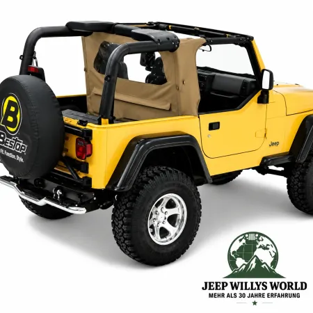 Bestop Wrap Around Windjammer Spice Denim Premium Vinyl leather imitation structured Jeep Wrangler TJ (1996-2002)
