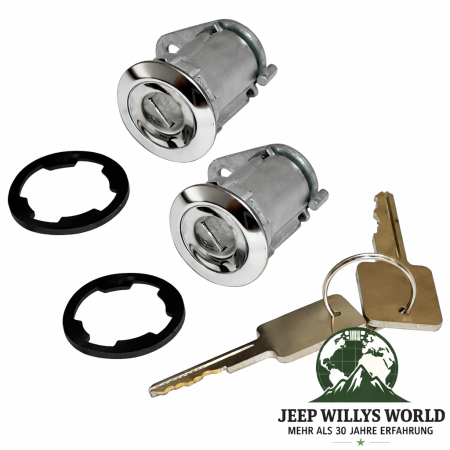 Schließzylinder Paar mit Schlüssel Jeep CJ + Wrangler + Cherokee 81-90