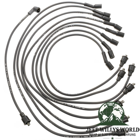 Zündkabel Satz für 5,0L, 5,9L & 6,6L V8 Motor. Jeep SJ / J Serie / CJ5 / CJ7 / CJ8 / C104 Commando (1971-1991).