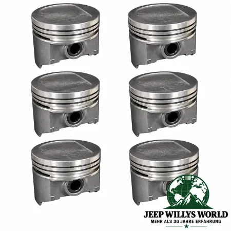 Enginetech Kolben Set Motor Übermaß 0.30" Jeep Wrangler YJ / Cherokee XJ / Grand Cherokee ZJ 4,0L 6 Zyl. (87-95)