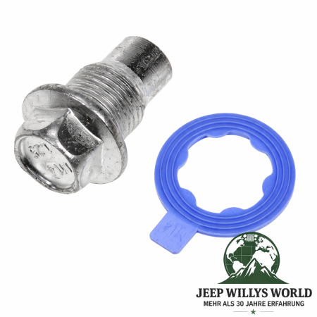 Ölablassschraube inkl. Dichtring M14 x 1.25 metrisch Jeep CJ + Wrangler + Cherokee 83-91