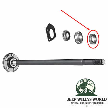 Radlager Schrumpfring Steckachse Dana 35 + 44 Jeep Wrangler + Cherokee + Grand Cherokee 84-04