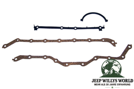 Ölwannendichtung Set Jeep CJ + Wrangler + Cherokee 2,5 L 83-02