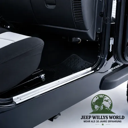 Einstiegskantenschutz Paar Edelstahl Jeep Wrangler 96-06