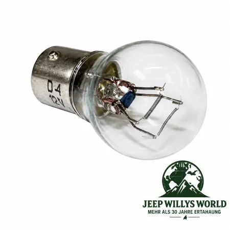 Glühlampe Zweifaden 27/8W 12V für Rückleuchten Jeep CJ5, CJ7, CJ8 / Wrangler YJ, TJ / Cherokee XJ / Comanche MJ / Grand Cherokee ZJ ZG (72-06)