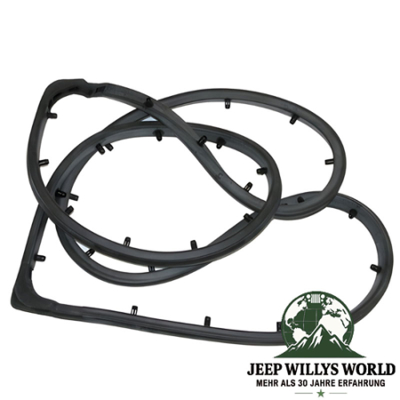 Hardtop Lift Gate Weatherstrip Tail Gate Jeep CJ7, CJ8, 76-86, Product Picture.