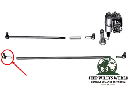Tie Rod End Right or Left Ford GPW Jeep Willys CJ 41-86