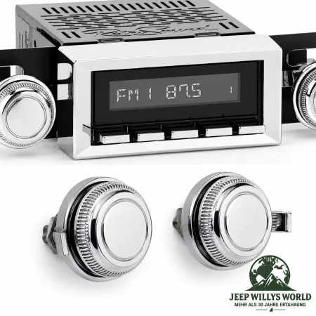 Radio Bluetooth® Retro im klassischen Stil Jeep CJ SJ + J Serie 76-86