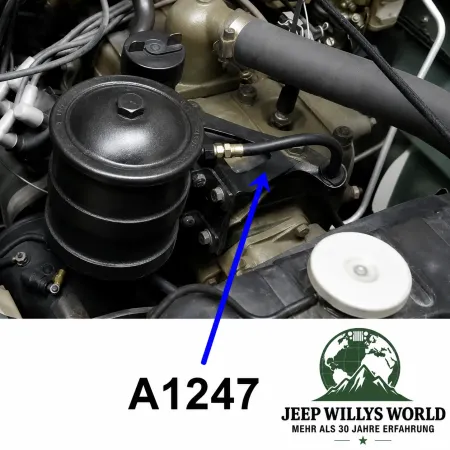 Ölfiltergehäuse Halterung Jeep CJ2A CJ3A / Willys MB M38 / Ford GPW  4-134 L-Head (1941-1953)