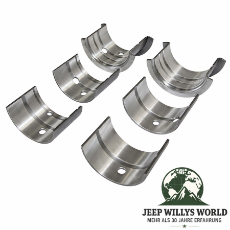 Kurbelwellenlager Hauptlager Übermass 0,040" 4-134 L + F Head Jeep CJ Willys Ford GPW 41-71