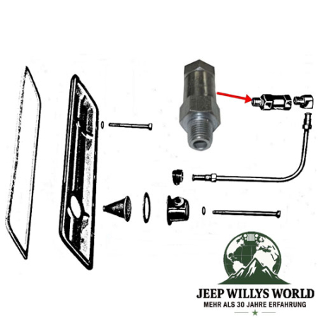 PCV Valve Emission Control 4-134 Engine Jeep CJ Willys Ford GPW 41-71