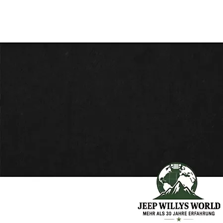 Duster Deck Cover Heckabdeckung  Black Denim Jeep CJ7, Wrangler YJ (80-91), Materialmuster: schwarzes strukturiertes Vinyl mit leichtem blau/grau Stich.