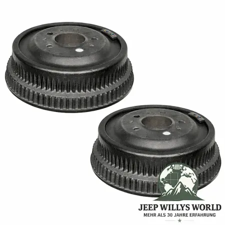 Raybestos Bremstrommel Paar hinten 10" (254 mm). Jeep Wrangler YJ, Cherokee XJ, Comanche MJ (1984-1989).