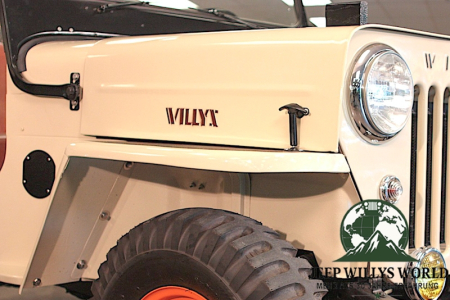 Motorhaube mit Willys Schriftzug Jeep CJ3B 53-64