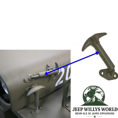 Scheibenrahmen Halter Verriegelung Willys MB Ford GPW 41-45