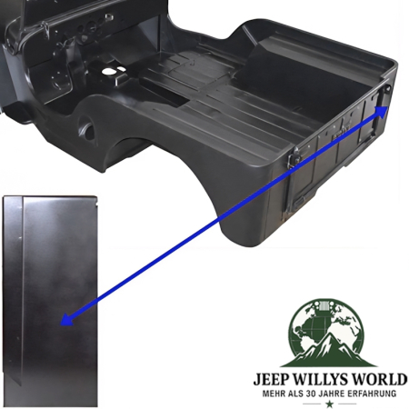 Taillight panel rear right Jeep CJ2A CJ3A 46-53