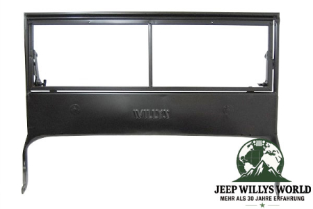 Scheibenrahmen mit Willys Logo Jeep CJ2A 46-49