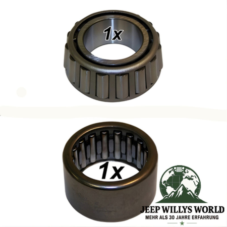 Lagersatz Dana 300 Verteilergetriebe Jeep CJ 80-86, Lager Ausgang abgebildet.