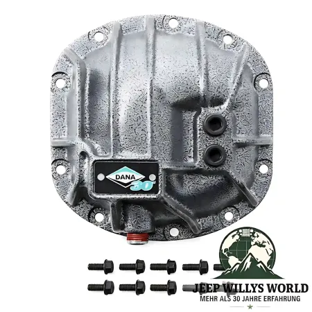 Spicer Differentialdeckel & Schrauben Dana 30 Jeep CJ,  Wrangler YJ TJ JK, (Grand) Cherokee XJ ZJ ZG WJ WG (76-18).