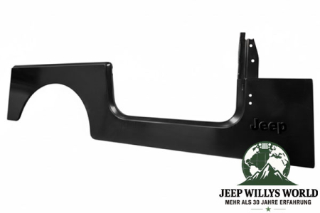 Body Side Panel Right with Embrossing Jeep CJ7 Wrangler YJ 76-95