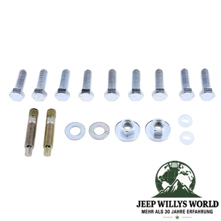 Abgaskrümmer Schraube, Flammrohr zu Krümmer für 2,5L oder 4,0L Motor. Jeep Cherokee XJ / Wrangler YJ / TJ / Grand Cherokee ZJ / Comanche MJ (1984-2002).