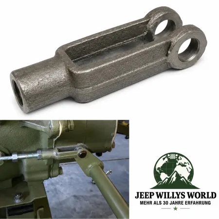 Einsteller Kupplungsseilzug für L-Head Motor. Jeep Willys MB, M38 M38A1, CJ2A CJ3A  CJ3B CJ5 CJ6 Ford GPW (41-71)