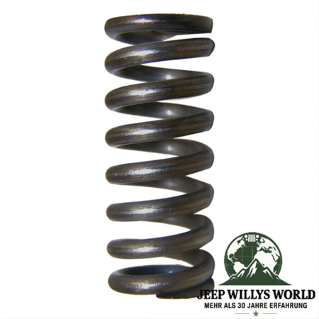 Shift Rod Poppet Spring Dana 18, 20, 300 Transfer Case Jeep SJ, J Series, CJ, Willys (41-86). Close-Up.