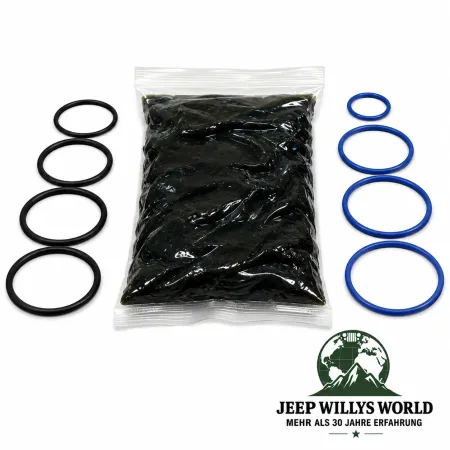 Crown Lenkgetriebe Dichtsatz Servo Lenkgetriebe Jeep Wrangler YJ / Cherokee XJ / Comanche MJ / Gand Wagoneer SJ / Grand Cherokee ZJ (1984-1996) Direkt passendes Ersatzteil in Originalqualität.
