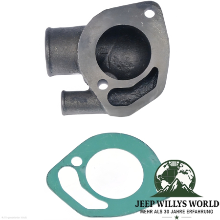 Thermostat Gehäuse inkl. Dichtung Jeep CJ 3,8 + 4,2 L 72-80